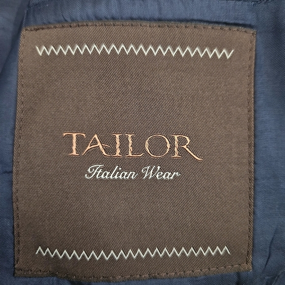 Tailor Italian Wear Men Blue Loro Piana Merino Wool Blazer Made In Italy Size 48 - Picture 14 of 16